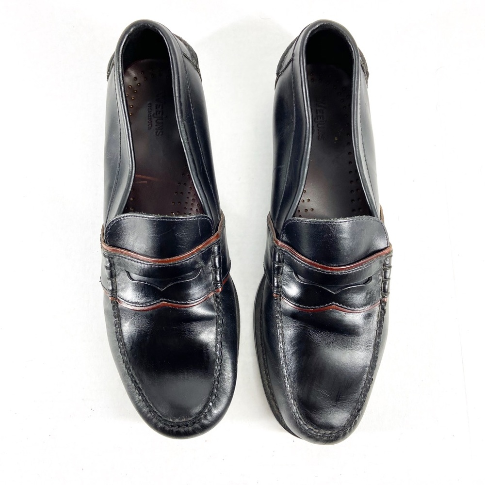 G.H. Bass Weejuns Black Men's Leather Loafers 12D